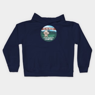 Social Distance Champion Bigfoot Kids Hoodie